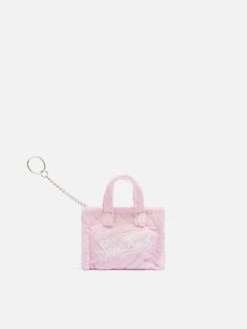 MC2 Saint Barth Pink Zebra Embossed Terry Fabric Key Holder