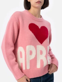 MC2 Saint Barth Woman Pink Fair Isle Sweater Kyla With Apres Ski Jacquard -MC2 Saint Barth Shop UID KYLA00203092G WOMAN KNITWEAR PINK FUNNY 20241107160001 03