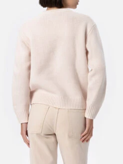 MC2 Saint Barth Woman White Fair Isle Sweater Kyla With Cortina Jacquard -MC2 Saint Barth Shop UID KYLA00203094G WOMAN KNITWEAR WHITE MOUNTAIN STYLE 20241107170000 05