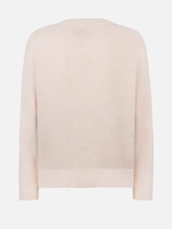 MC2 Saint Barth Woman White Fair Isle Sweater Kyla With Courma Jacquard -MC2 Saint Barth Shop UID KYLA00203095G WOMAN KNITWEAR WHITE MOUNTAIN STYLE 20241107153505 05