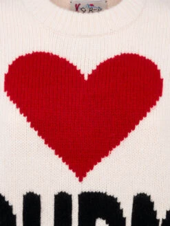 MC2 Saint Barth Woman White Fair Isle Sweater Kyla With Courma Jacquard -MC2 Saint Barth Shop UID KYLA00203095G WOMAN KNITWEAR WHITE MOUNTAIN STYLE 20241107153505 06