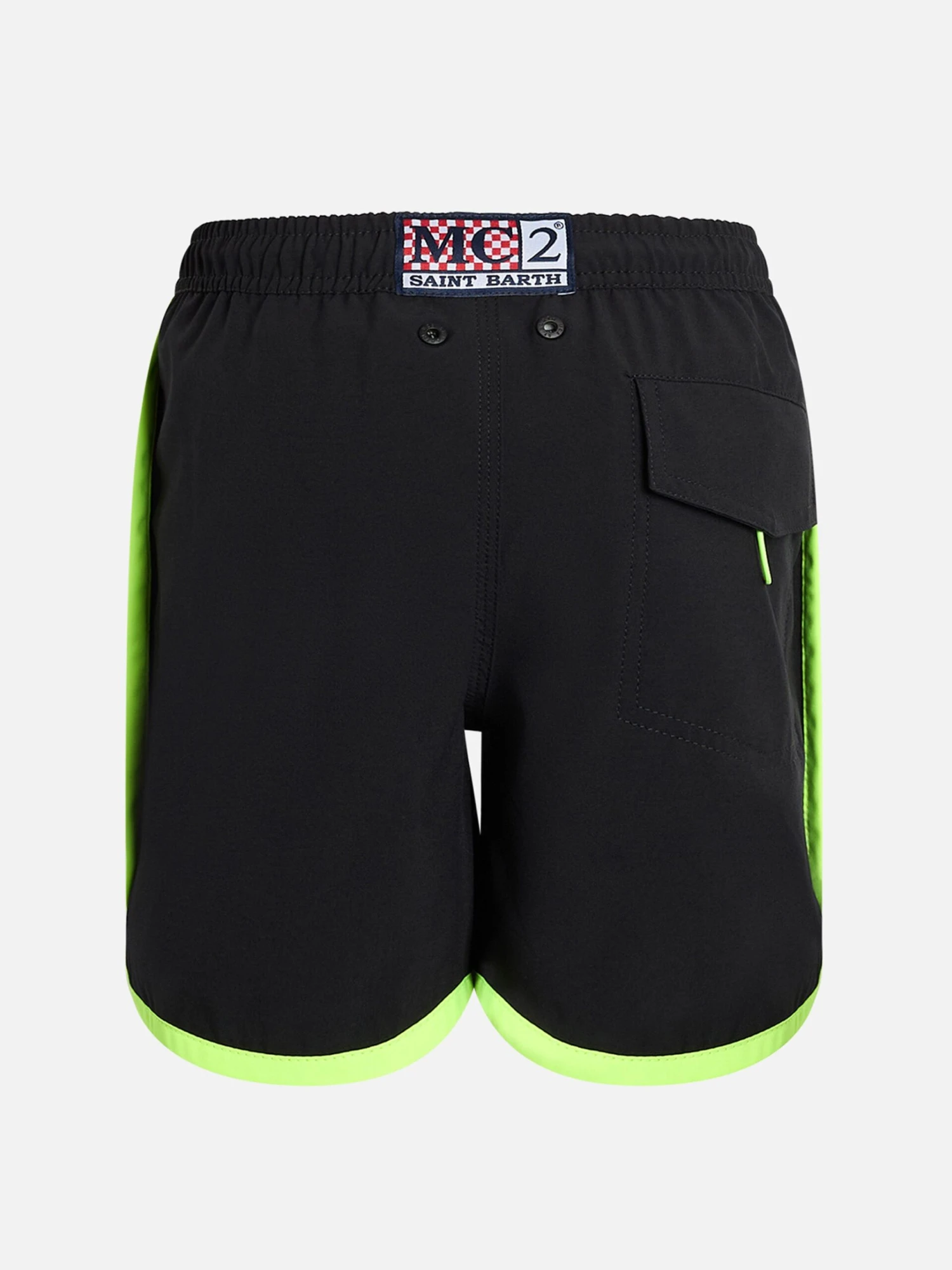 MC2 Saint Barth Boy Long Lentgh Black Swim Shorts Kyte Comfort Jr 4 MC2 Saint Barth Boy Long Lentgh Black Swim Shorts Kyte Comfort Jr - Image 2