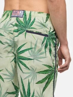 MC2 Saint Barth Boardshorts Lanikai With Leaves Print -MC2 Saint Barth Shop UID LANI001MARA11 MAN SWIMSHORT BROWNMC2MC2 MC2 4