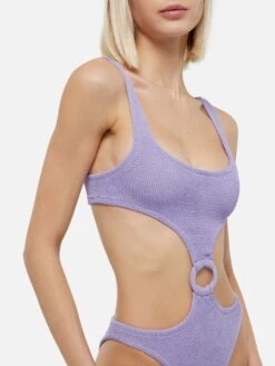 MC2 Saint Barth Laurel Crinkle Lurex Lilac Cut-out One-piece Swimsuit 11 MC2 Saint Barth Laurel Crinkle Lurex Lilac Cut-out One-piece Swimsuit -MC2 Saint Barth Shop UID LAU000200302H WOMAN ONE PIECE PINK LUREX 20250320120001 2