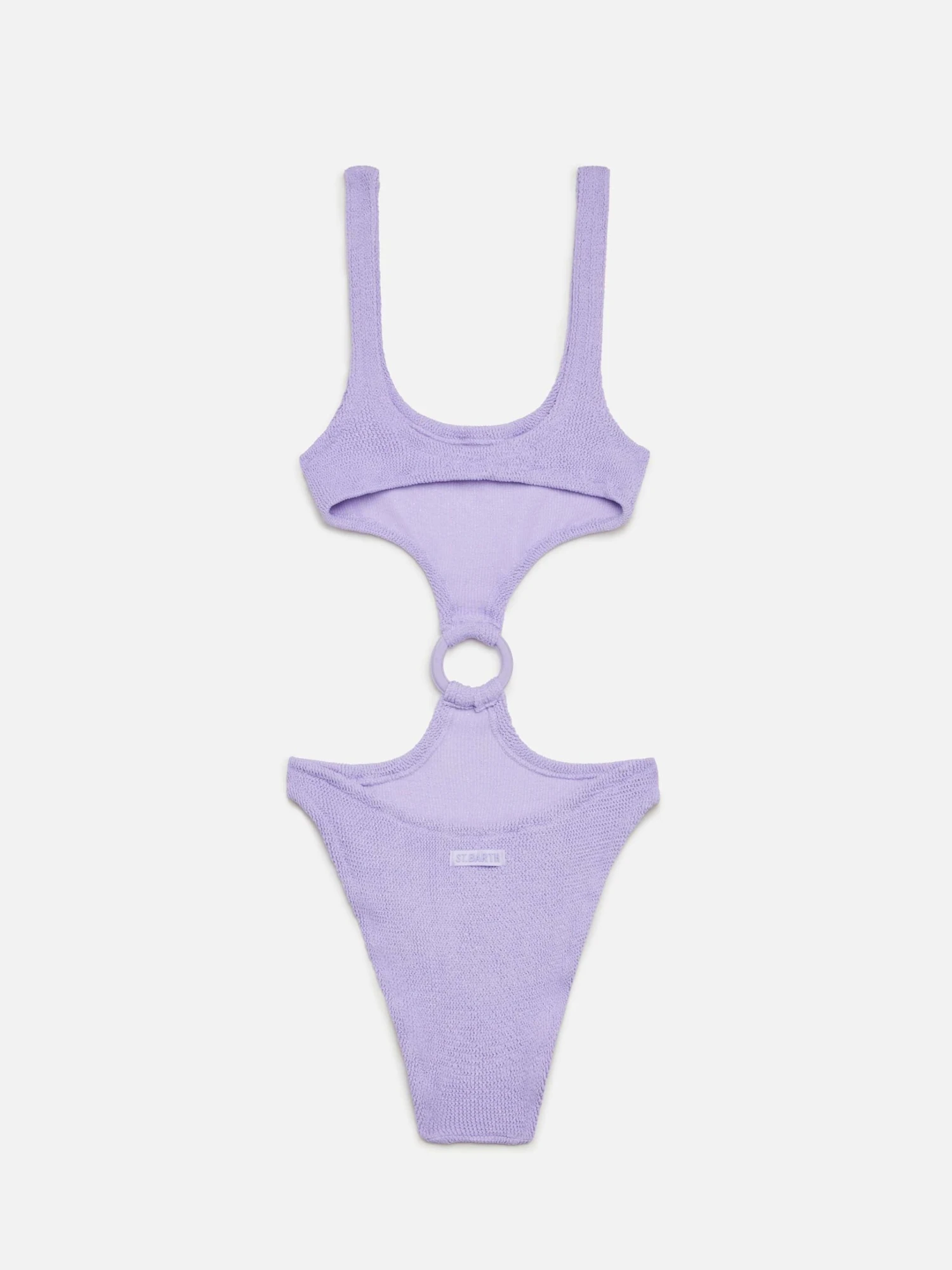 MC2 Saint Barth Laurel Crinkle Lurex Lilac Cut-out One-piece Swimsuit 6 MC2 Saint Barth Laurel Crinkle Lurex Lilac Cut-out One-piece Swimsuit - Image 4