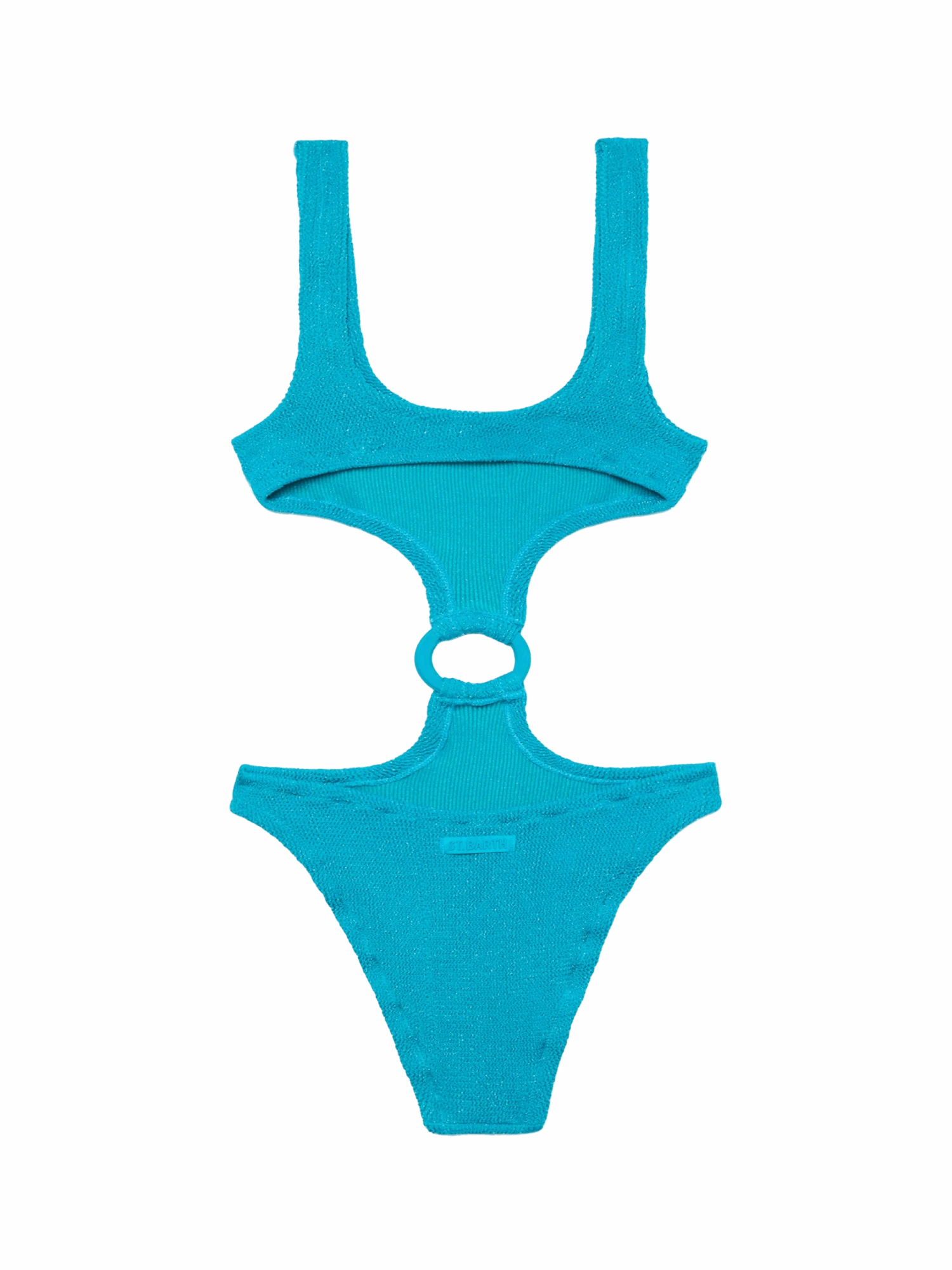 MC2 Saint Barth Laurel Crinkle Teal Cut-out One-piece Swimsuit 5 MC2 Saint Barth Laurel Crinkle Teal Cut-out One-piece Swimsuit - Image 3