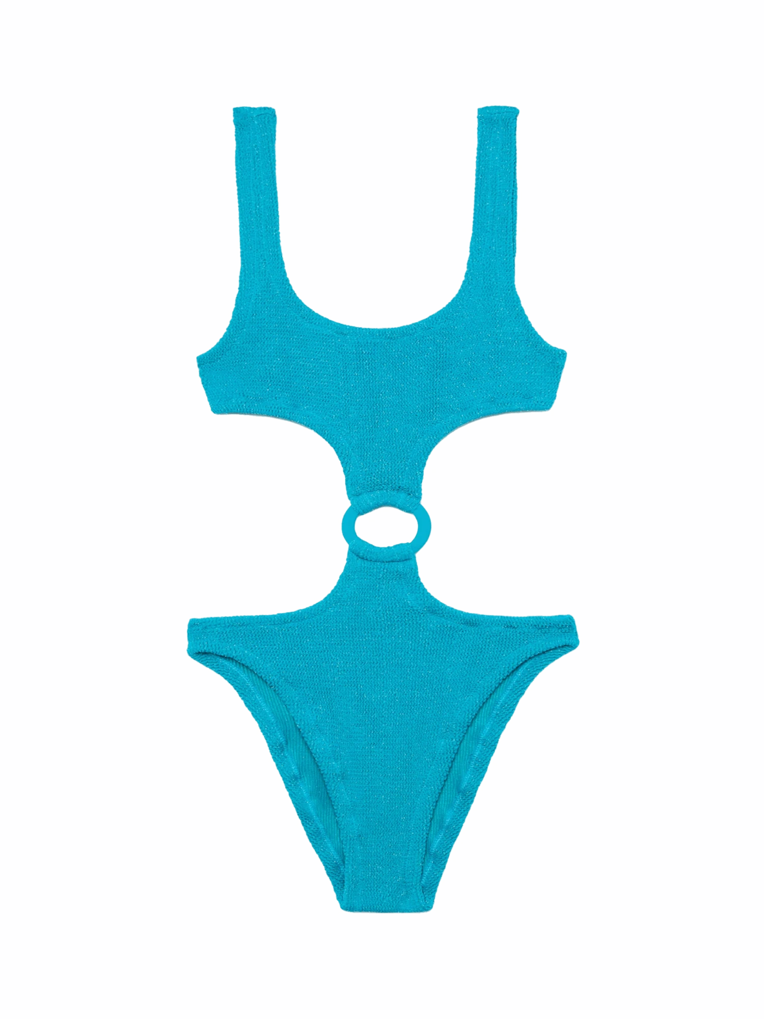 MC2 Saint Barth Laurel Crinkle Teal Cut-out One-piece Swimsuit 3 MC2 Saint Barth Laurel Crinkle Teal Cut-out One-piece Swimsuit