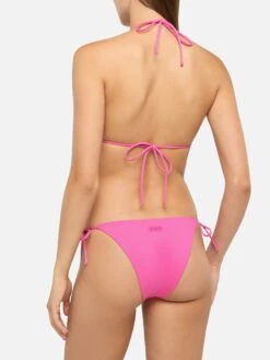 MC2 Saint Barth Virgo Fuchsia Classic Swim Briefs- Leah Fuchsia Triangle Top Swimsuit -MC2 Saint Barth Shop UID LEH000100142H WOMAN TOPBIKINI PINK 0 0 10