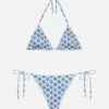 MC2 Saint Barth Triangle Bikini Leah Marielle With Floral Print -MC2 Saint Barth Shop UID LEH000100152H WOMAN TOPBIKINI WHITE BOHO MC2 UID MRL000100152H WOMAN BOTTOMBIKINI WHITE 4