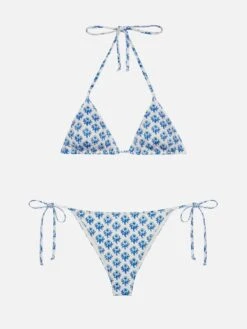 MC2 Saint Barth Triangle Bikini Leah Marielle With Floral Print