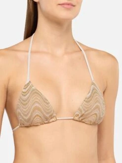 MC2 Saint Barth Traingle Bikini Leah Virgo In Beige Raschel Knit 9 MC2 Saint Barth Traingle Bikini Leah Virgo In Beige Raschel Knit -MC2 Saint Barth Shop UID LEH000100187H WOMAN TOPBIKINI BEIGE 0 0 2