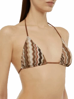 MC2 Saint Barth Raschel Knit Classic Bikini Leah Virgo With Wave Pattern -MC2 Saint Barth Shop UID LEH000101060H WOMAN TOPBIKINI BROWN 0 0 2 5695a83c bbeb 432f bf06 b579524cc3b1