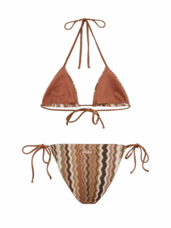 MC2 Saint Barth Raschel Knit Classic Bikini Leah Virgo With Wave Pattern -MC2 Saint Barth Shop UID LEH000101060H WOMAN TOPBIKINI BROWN 0 0 5 4dd2b12e 1d50 47b2 bdd9 e5cb0cc6a10e