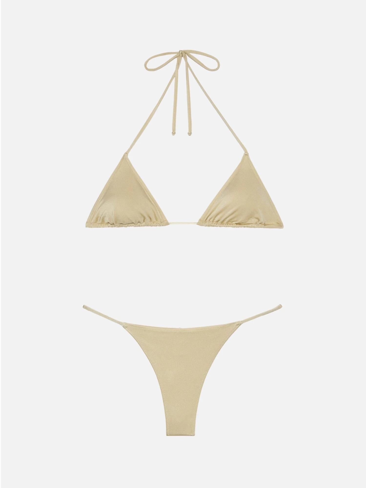 MC2 Saint Barth Jodene Shimmer Gold Cheeky Swim Briefs - Leah Shimmer Gold Triangle Top Swimsuit 3 MC2 Saint Barth Jodene Shimmer Gold Cheeky Swim Briefs - Leah Shimmer Gold Triangle Top Swimsuit
