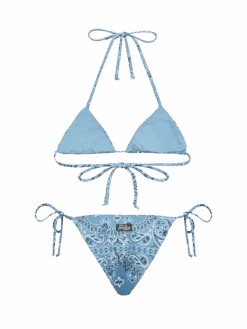 MC2 Saint Barth Classic Triangle Bikini Leah Marielle With Bandanna Print -MC2 Saint Barth Shop UID LEH000103185H WOMAN TOPBIKINI BLUE 0 0 UID MRL000103185H WOMAN BOTTOMBIKINI BLUE 0 0 5