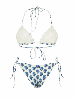 MC2 Saint Barth Woman Jaipur Flower Triangle Bikini Leah Virgo -MC2 Saint Barth Shop UID LEH000103432F WOMAN TOP WHITE 2