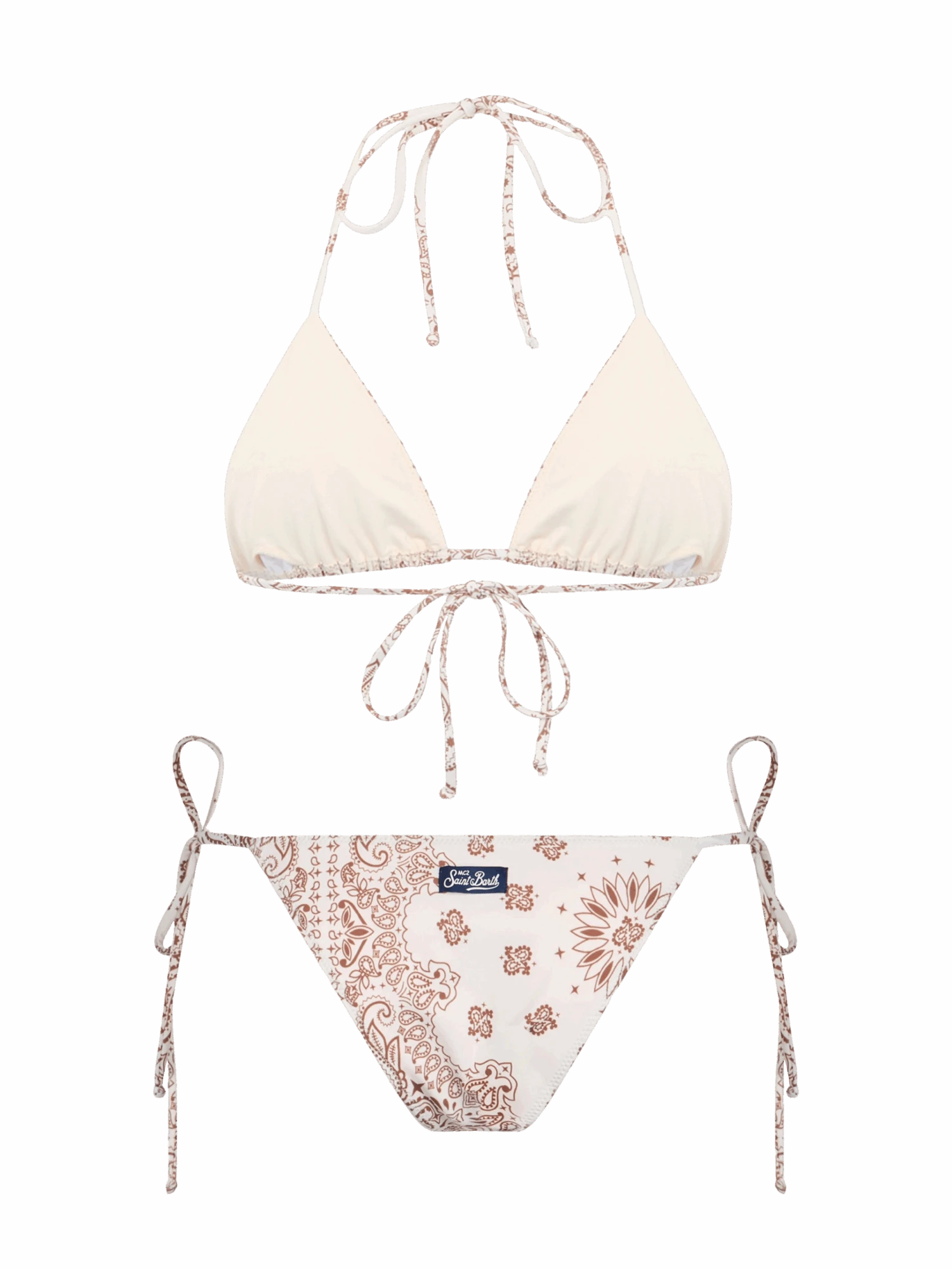 MC2 Saint Barth Woman Bandanna Triangle Bikini Leah Marielle 5 MC2 Saint Barth Woman Bandanna Triangle Bikini Leah Marielle - Image 3