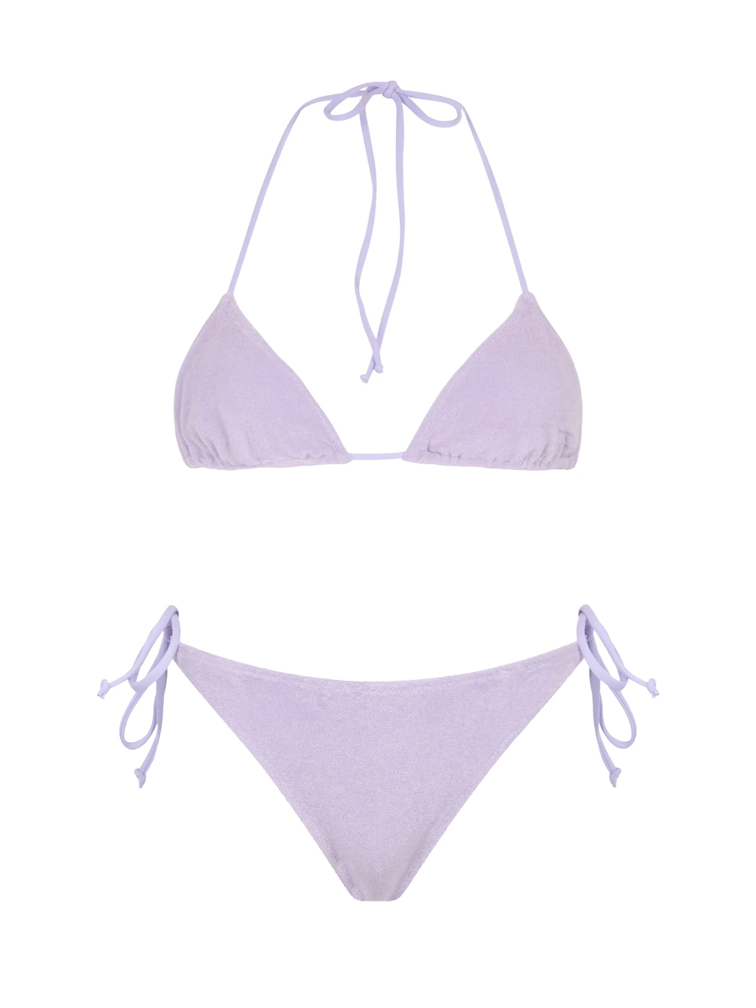 MC2 Saint Barth Woman Lilac Terry Triangle Bikini Leah Virgo 3 MC2 Saint Barth Woman Lilac Terry Triangle Bikini Leah Virgo