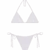 MC2 Saint Barth Classic Triangle Crinkle Bikini Leah Marielle In White -MC2 Saint Barth Shop UID LEH000403175H WOMAN TOPBIKINI WHITE CRINKLE 0 UID MRL000503175H WOMAN BOTTOMBIKINI WHITE CRINKLE 0 4