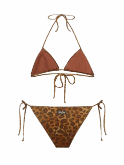 MC2 Saint Barth Lurex Classic Bikini Leah Marielle With Animalier Print -MC2 Saint Barth Shop UID LEH000901433H WOMAN TOPBIKINI BROWN 0 0 5