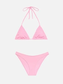 MC2 Saint Barth Lido Pink Classic Swim Briefs - Nilly Pink Classic Triangle Top