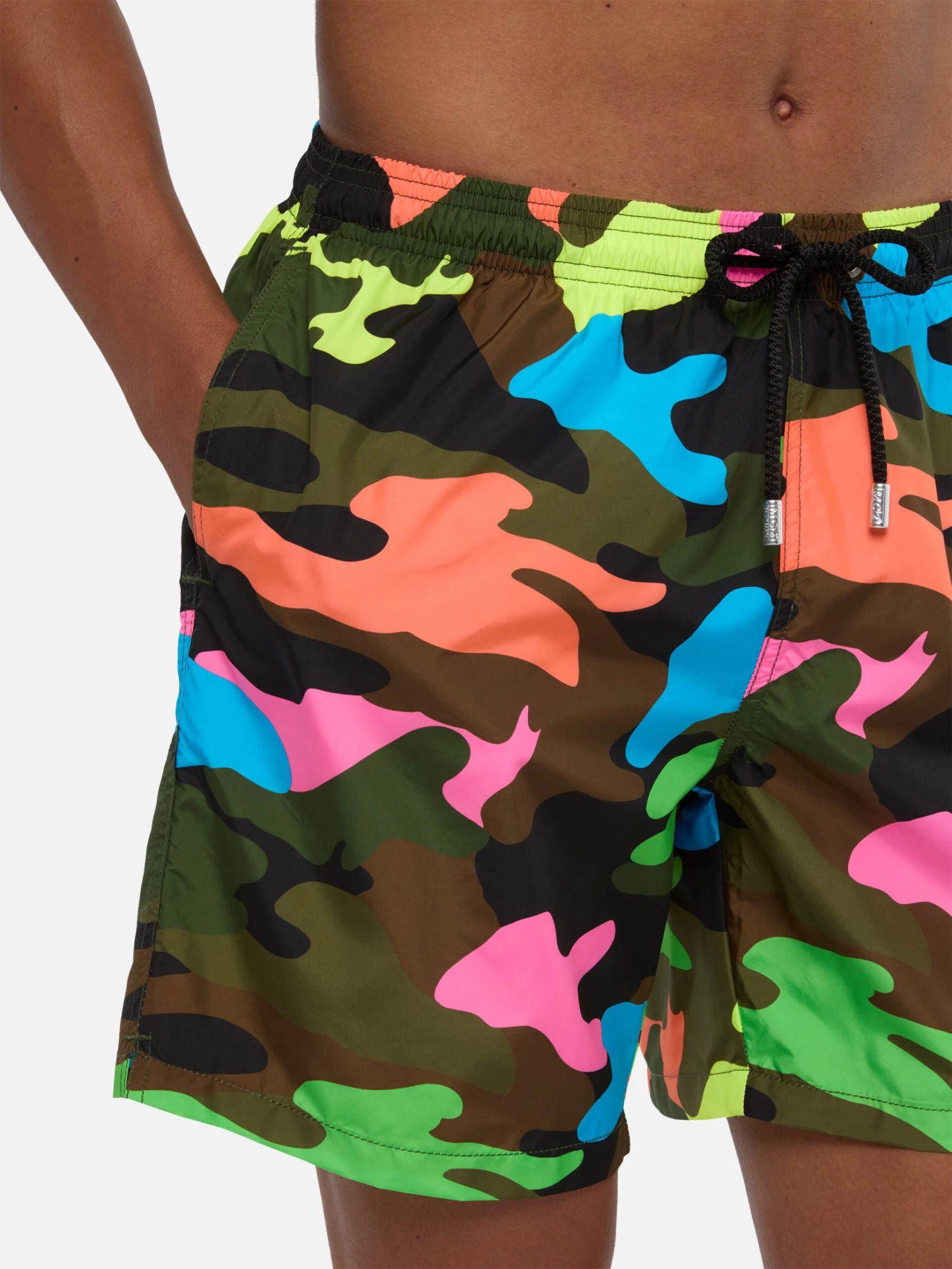 MC2 Saint Barth Man Light Fabric Swim Shorts With Fluo Camouflage Print 6 MC2 Saint Barth Man Light Fabric Swim Shorts With Fluo Camouflage Print - Image 4