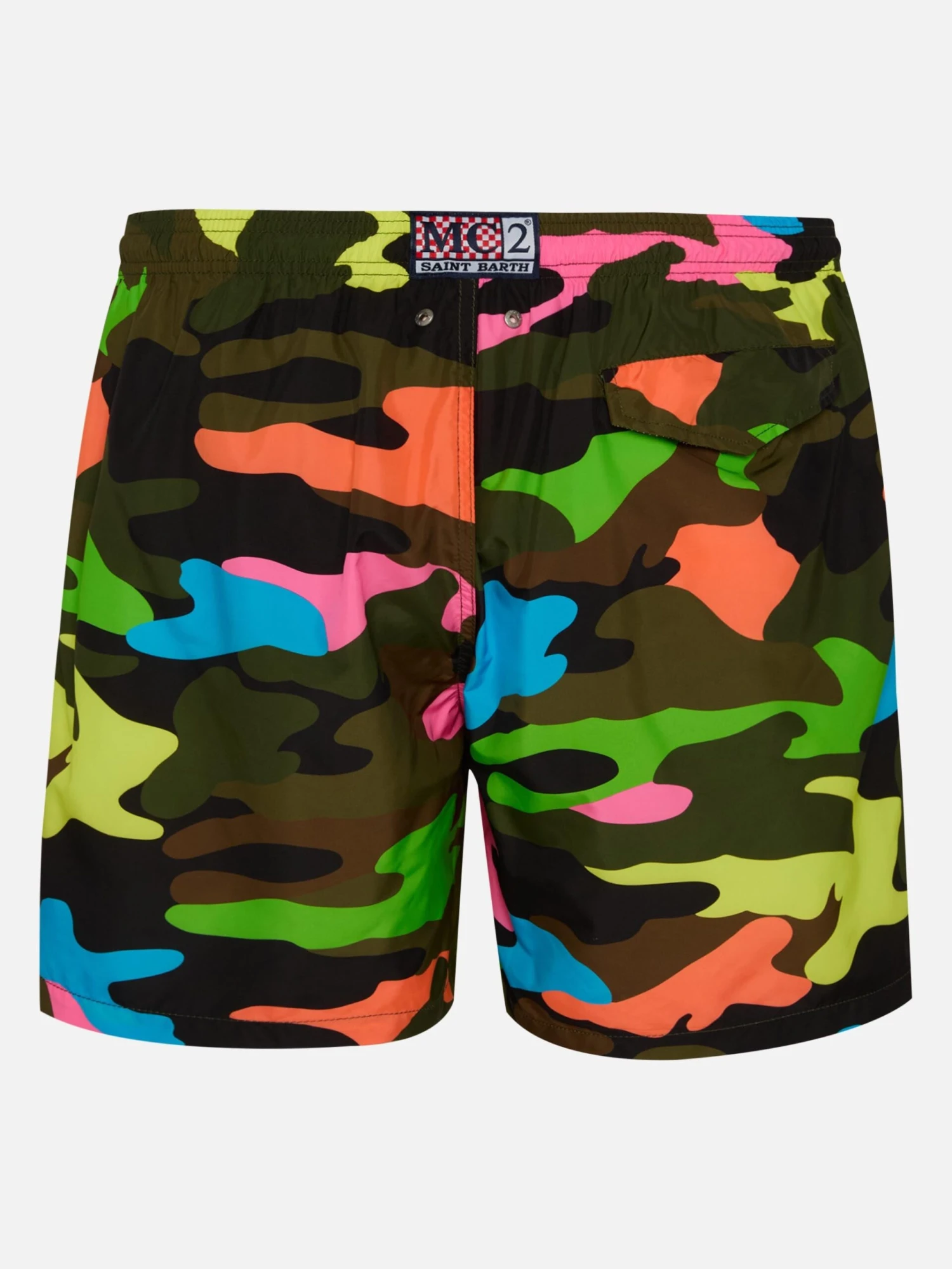 MC2 Saint Barth Man Light Fabric Swim Shorts With Fluo Camouflage Print 4 MC2 Saint Barth Man Light Fabric Swim Shorts With Fluo Camouflage Print - Image 2