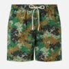MC2 Saint Barth Man Lightweight Fabric Swim-shorts Lighting With Camouflage Print