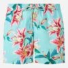 MC2 Saint Barth Man Lightweight Fabric Swim-shorts Lighting With Tropical Flowers Print -MC2 Saint Barth Shop UID LIG000100976F MAN SWIMSHORT VERDEACQUA 3