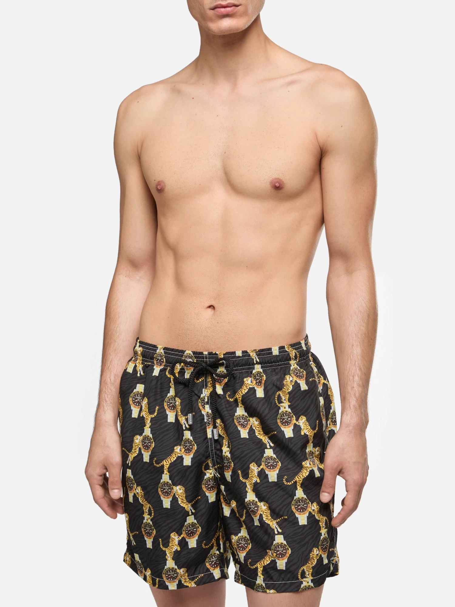 MC2 Saint Barth Lightweight Fabric Swim-shorts Lighting With Watche And Tiger Print 5 MC2 Saint Barth Lightweight Fabric Swim-shorts Lighting With Watche And Tiger Print - Image 3