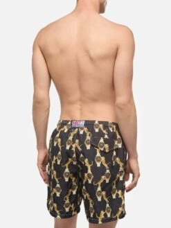 MC2 Saint Barth Lightweight Fabric Swim-shorts Lighting With Watche And Tiger Print 12 MC2 Saint Barth Lightweight Fabric Swim-shorts Lighting With Watche And Tiger Print -MC2 Saint Barth Shop UID LIG000102191H MAN SWIMSHORT BLACK WATCHES 0 3