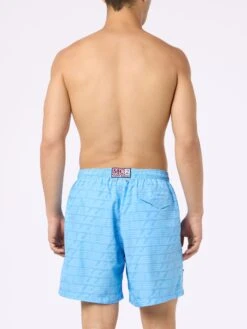 MC2 Saint Barth Lightweight Fabric Swim-shorts Lighting With Lazio Print | SS LAZIO SPECIAL EDITION -MC2 Saint Barth Shop UID LIG000104846H MAN SWIMSHORT PADREINFIGLIO30PT 4