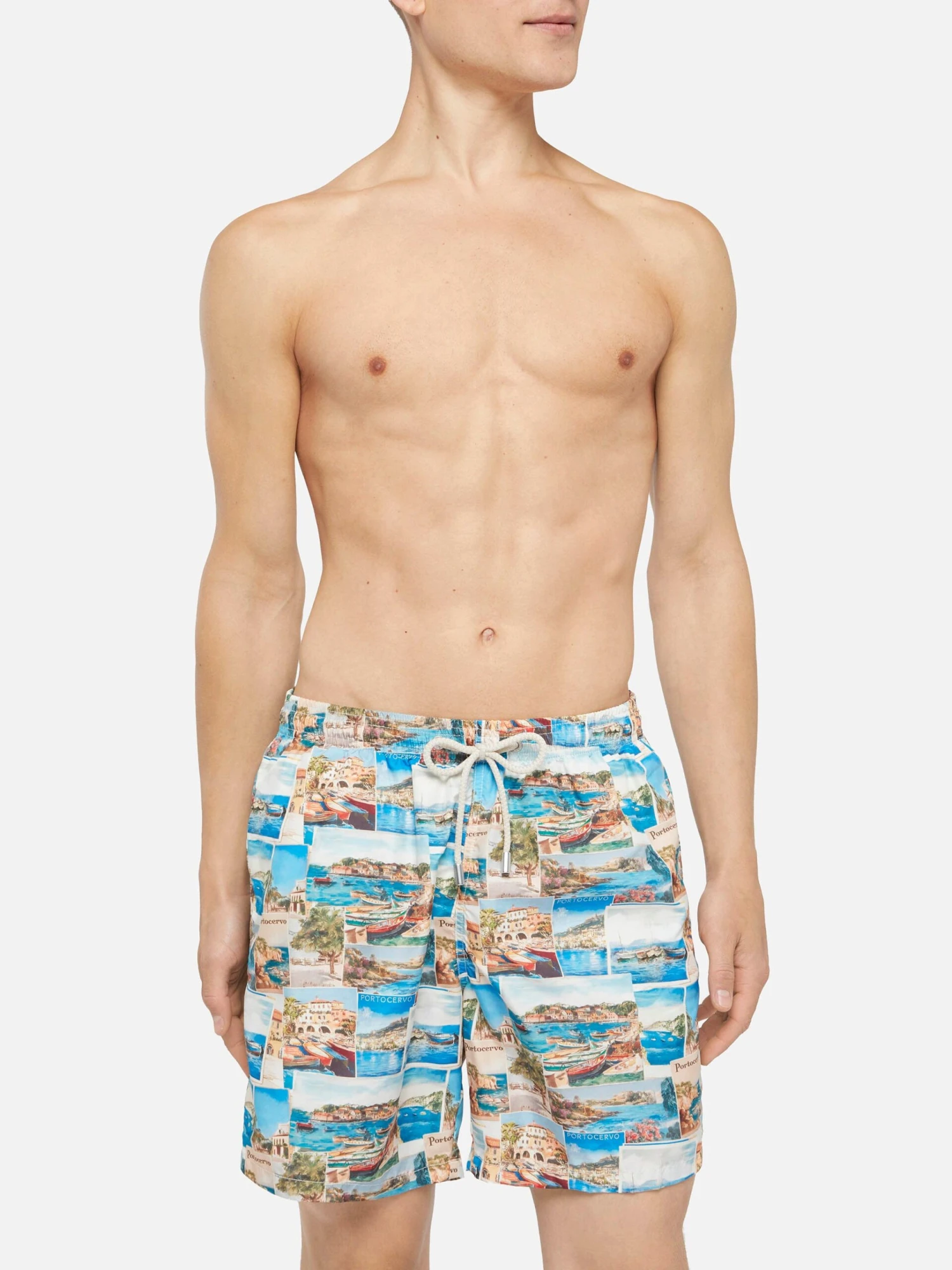 MC2 Saint Barth Lightweight Fabric Swim-shorts Lighting With Porto Cervo Postcards Print | AI CO-CREATED DESIGN BY RICKDICK - POWERED BY RED-EYE 5 MC2 Saint Barth Lightweight Fabric Swim-shorts Lighting With Porto Cervo Postcards Print | AI CO-CREATED DESIGN BY RICKDICK - POWERED BY RED-EYE - Image 3