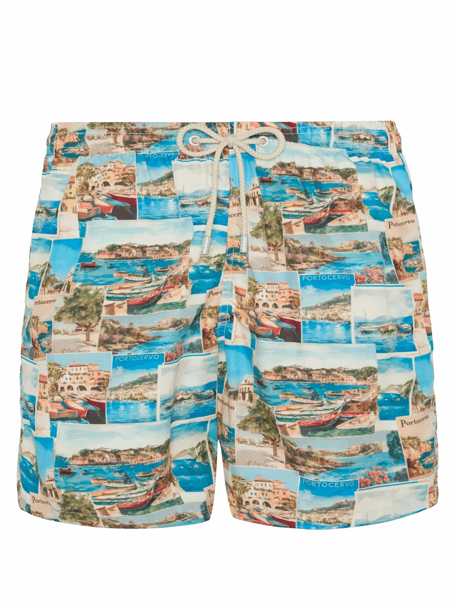 MC2 Saint Barth Lightweight Fabric Swim-shorts Lighting With Porto Cervo Postcards Print | AI CO-CREATED DESIGN BY RICKDICK - POWERED BY RED-EYE 3 MC2 Saint Barth Lightweight Fabric Swim-shorts Lighting With Porto Cervo Postcards Print | AI CO-CREATED DESIGN BY RICKDICK - POWERED BY RED-EYE