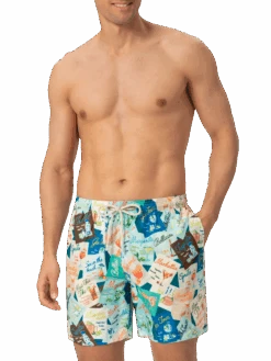 MC2 Saint Barth Lightweight Fabric Swim-shorts Lighting With Cocktail Print -MC2 Saint Barth Shop UID LIG000105545H MAN SWIMSHORT GREEN 20250418133500 03