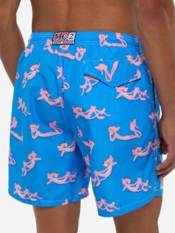 MC2 Saint Barth Lightweight Fabric Swim Shorts Lighting With The Pink Panther Print | THE PINK PANTHER SPECIAL EDITION -MC2 Saint Barth Shop UID LIG000105571H MAN SWIMSHORT BLUE MC2 PANTERAROSA 20250704170012 4