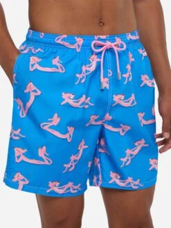MC2 Saint Barth Lightweight Fabric Swim Shorts Lighting With The Pink Panther Print | THE PINK PANTHER SPECIAL EDITION -MC2 Saint Barth Shop UID LIG000105571H MAN SWIMSHORT BLUE MC2 PANTERAROSA 20250704173518 2
