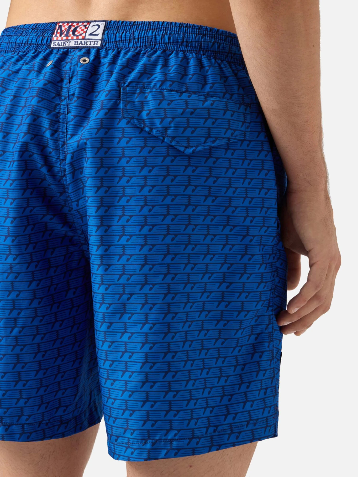 MC2 Saint Barth Lightweight Fabric Swim Shorts Lighting With Lazio Eagles Print | SS LAZIO SPECIAL EDITION 6 MC2 Saint Barth Lightweight Fabric Swim Shorts Lighting With Lazio Eagles Print | SS LAZIO SPECIAL EDITION - Image 4