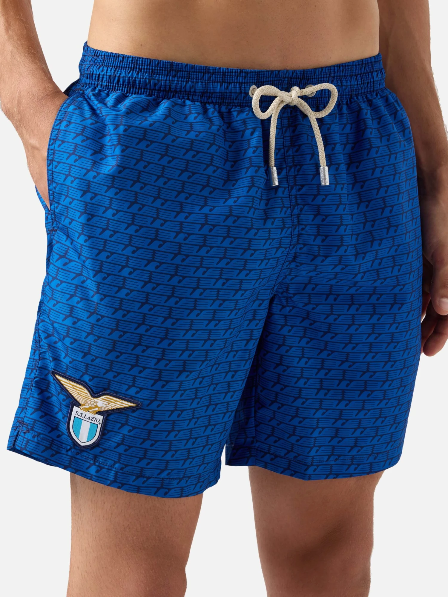 MC2 Saint Barth Lightweight Fabric Swim Shorts Lighting With Lazio Eagles Print | SS LAZIO SPECIAL EDITION 4 MC2 Saint Barth Lightweight Fabric Swim Shorts Lighting With Lazio Eagles Print | SS LAZIO SPECIAL EDITION - Image 2