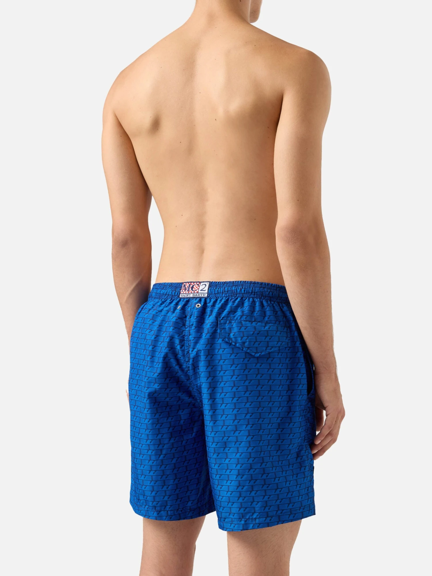 MC2 Saint Barth Lightweight Fabric Swim Shorts Lighting With Lazio Eagles Print | SS LAZIO SPECIAL EDITION 5 MC2 Saint Barth Lightweight Fabric Swim Shorts Lighting With Lazio Eagles Print | SS LAZIO SPECIAL EDITION - Image 3