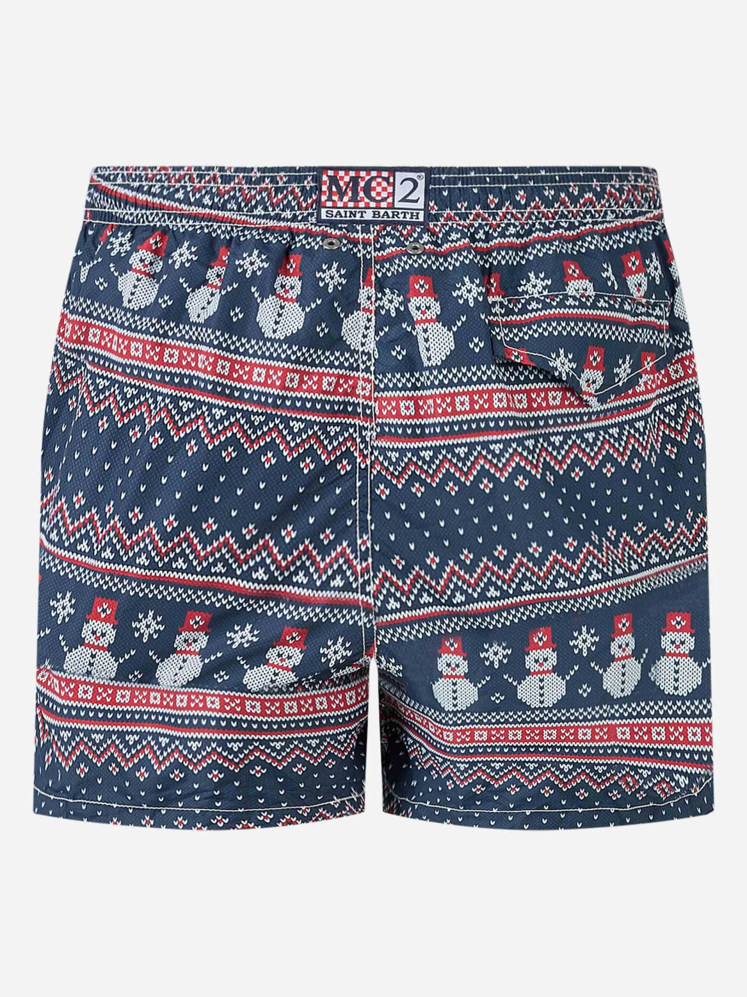 Light Fabric Man Swim Shorts Snowman Print 4 Light Fabric Man Swim Shorts Snowman Print - Image 2