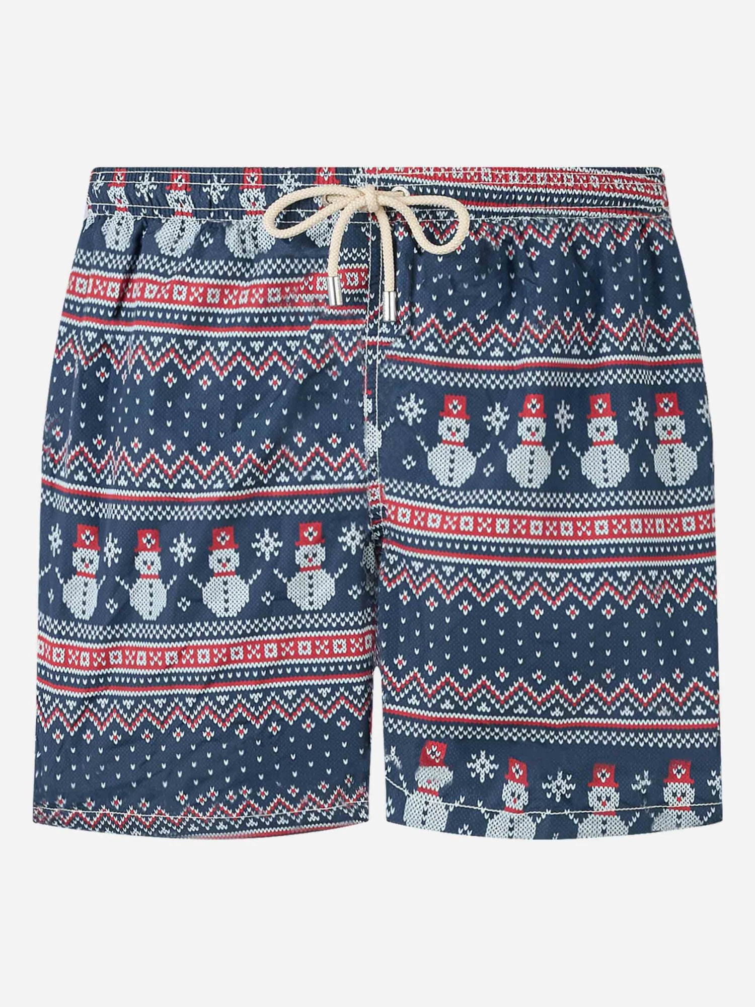 Light Fabric Man Swim Shorts Snowman Print 3 Light Fabric Man Swim Shorts Snowman Print