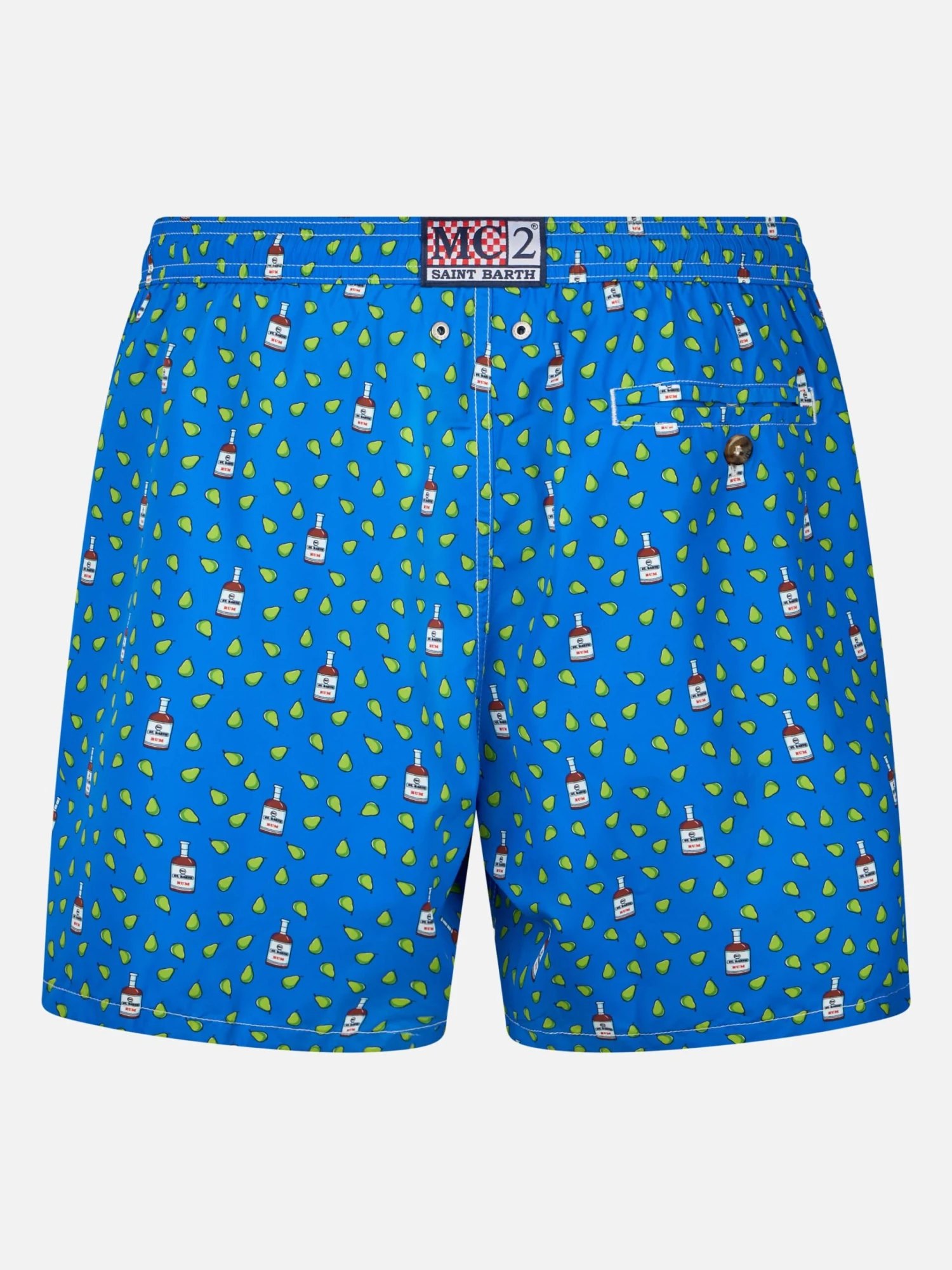MC2 Saint Barth Man Lightweight Fabric Swim-shorts Lighting Micro Fantasy With Rum And Pear Print 4 MC2 Saint Barth Man Lightweight Fabric Swim-shorts Lighting Micro Fantasy With Rum And Pear Print - Image 2
