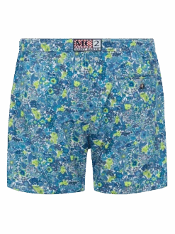 MC2 Saint Barth Lightweight Fabric Swim Shorts Lighting With Margaret Annie Print | MADE WITH LIBERTY FABRIC -MC2 Saint Barth Shop UID LIG000300245H MAN SWIMSHORT BLUE FLOWERS LIBERTY 20250407083500 02