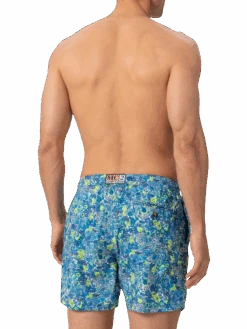 MC2 Saint Barth Lightweight Fabric Swim Shorts Lighting With Margaret Annie Print | MADE WITH LIBERTY FABRIC -MC2 Saint Barth Shop UID LIG000300245H MAN SWIMSHORT BLUE FLOWERS LIBERTY 20250418133500 04