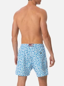 MC2 Saint Barth Man Lightweight Fabric Swim-shorts Lighting Micro Fantasy With Loabster Print 11 MC2 Saint Barth Man Lightweight Fabric Swim-shorts Lighting Micro Fantasy With Loabster Print -MC2 Saint Barth Shop UID LIG000300497F MAN SWIMSHORT WHITE 04