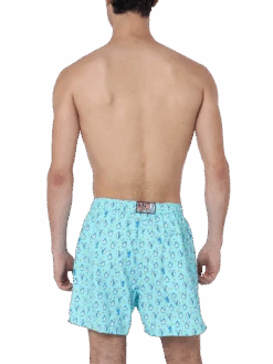 MC2 Saint Barth Man Lightweight Fabric Swim-shorts Lighting Micro Fantasy With Penguins Print -MC2 Saint Barth Shop UID LIG000300819F MAN SWIMSHORT VERDEACQUA 20240903143500 4