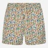 MC2 Saint Barth Man Lightweight Fabric Swim-shorts Lighting Micro Fantasy With Mermaid Print