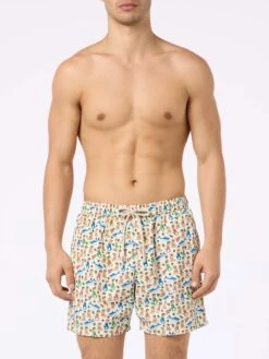 MC2 Saint Barth Man Lightweight Fabric Swim-shorts Lighting Micro Fantasy With Mermaid Print -MC2 Saint Barth Shop UID LIG000300855F MAN SWIMSHORT WHITE 20240618080000 3