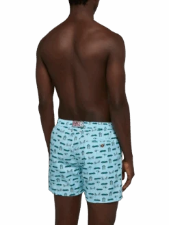 MC2 Saint Barth Lightweight Fabric Swim Shorts Lighting With Cars And Beach Cabana Print -MC2 Saint Barth Shop UID LIG000301227H MAN SWIMSHORT BLUE POSTCARDPLACES 0 20250507103510 3